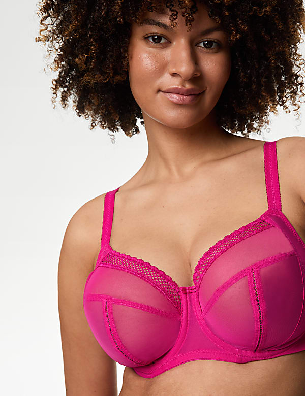Soutien-gorge en filet à maintien optimal avec armatures, bonnets F à J - CH