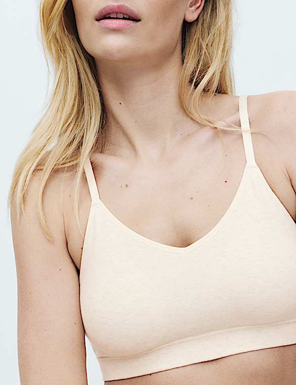 3pk Seamless Non Wired Bralettes Set - GR