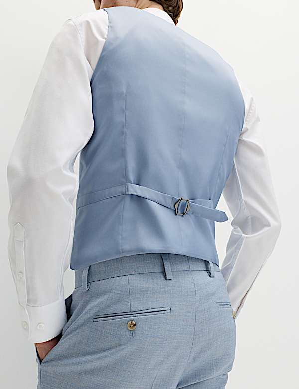 3 Piece Slim Fit Textured Stretch Suit - NZ