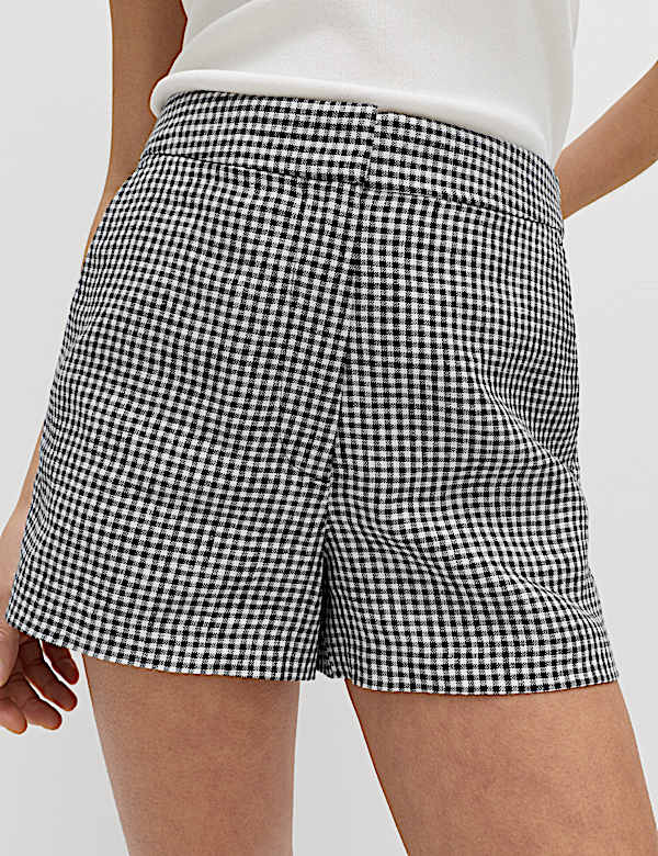 Gingham Jacket & Short Set - AT
