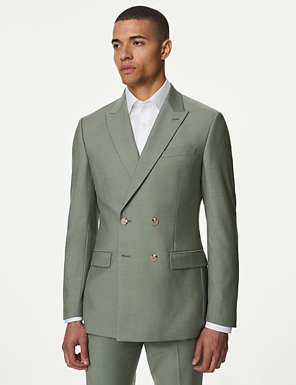 Slim Fit Double Breasted Suit - MX