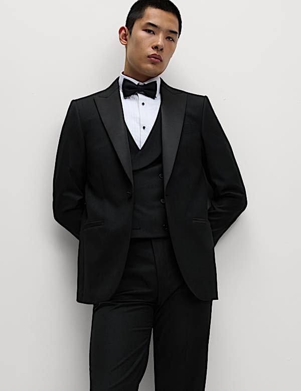 Regular Fit Stretch Tuxedo Suit - LV