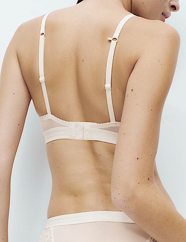 Lotta Cotton Blend Rib Non Wired Plunge Bra Set A-E - CZ