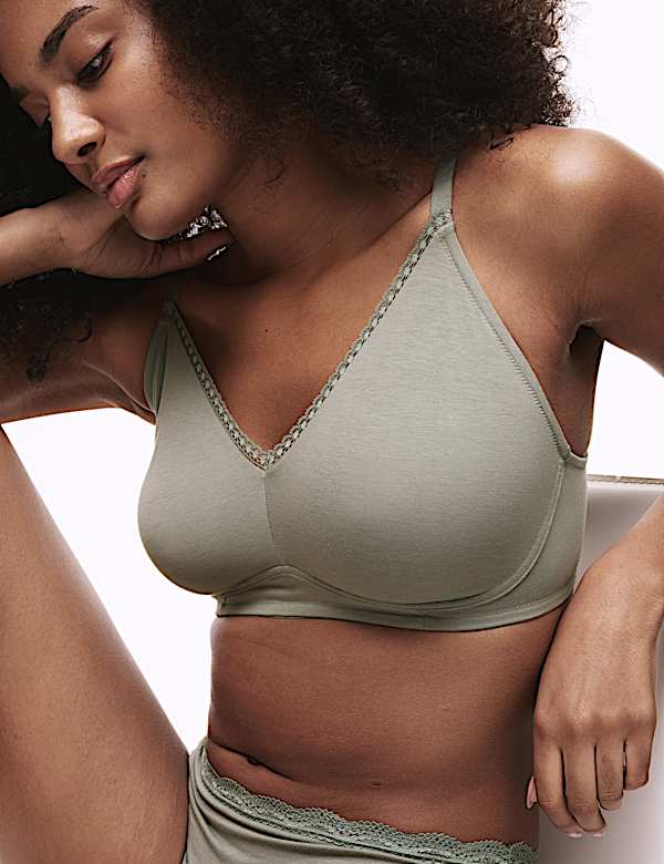 Set Bra Cup Penuh A-E Tanpa Kawat - ID