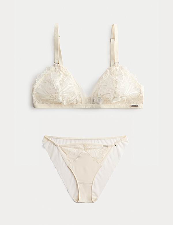 Monaco Bralette ohne Bügel mit Stickerei (A–E) - DE