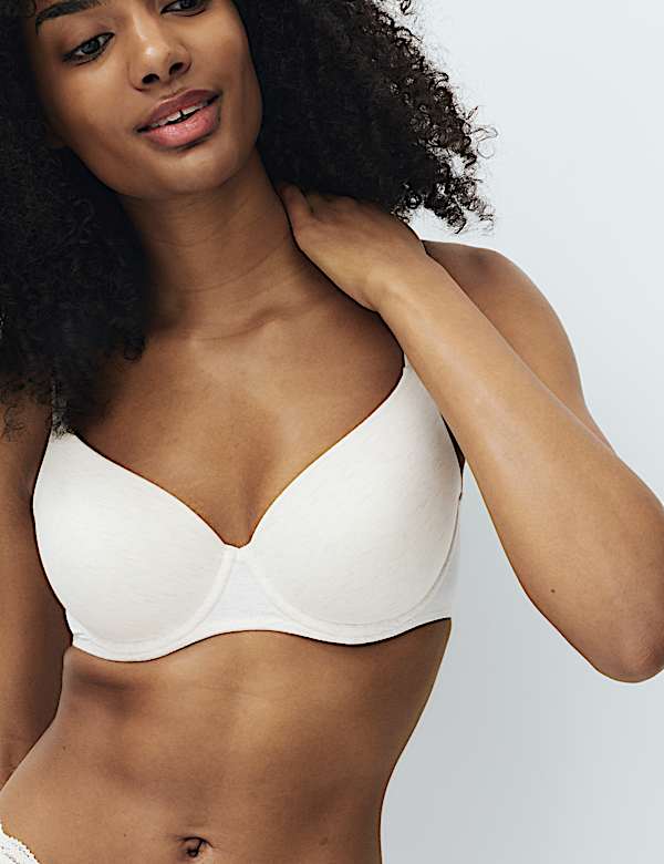 3pk Wired Full Cup T-Shirt Bras Set A-E - CZ