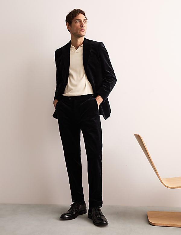 Tailored Fit Cotton Rich Corduroy Suit - GR