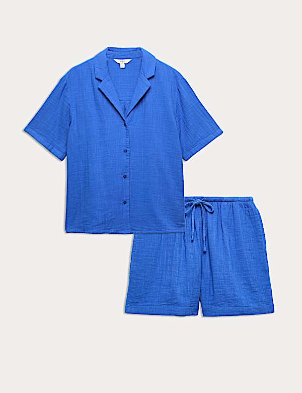 Double Cloth  Beach Shirt & Short Set - GR