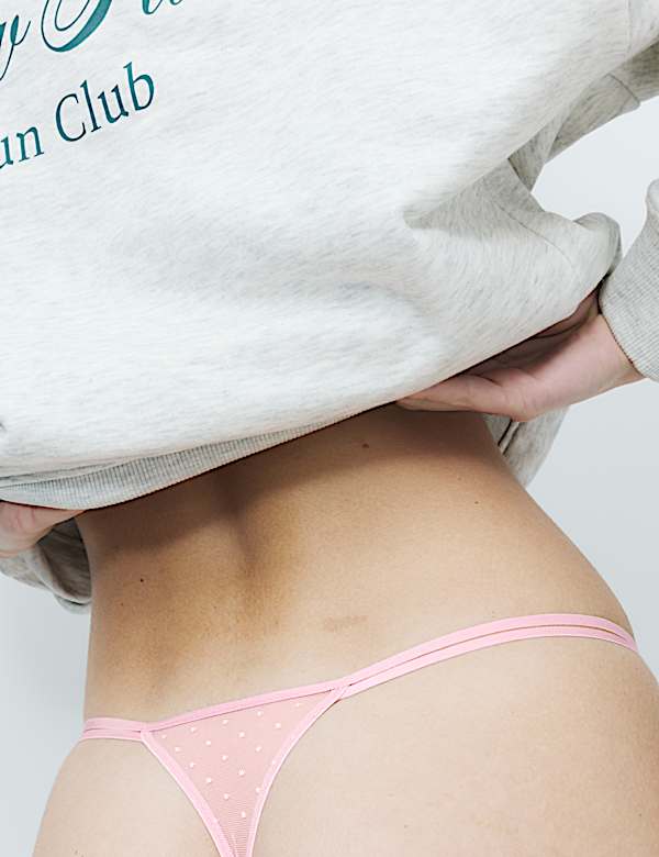 Leah Embroidery Wired Demi Cup Bra Set A-E - US