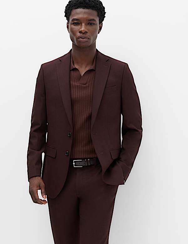 2 Piece Slim Fit Twill Suit