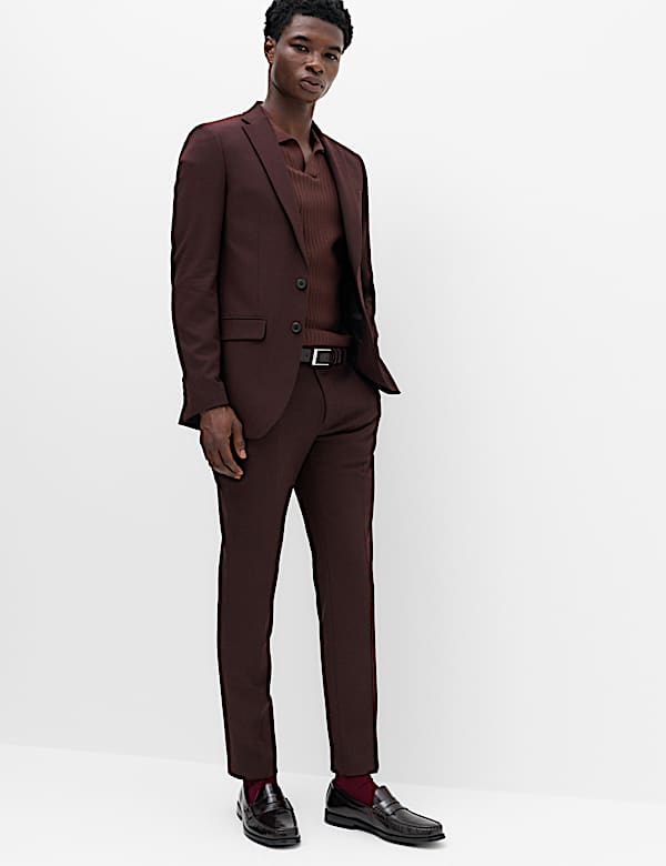 2 Piece Slim Fit Twill Suit - BN