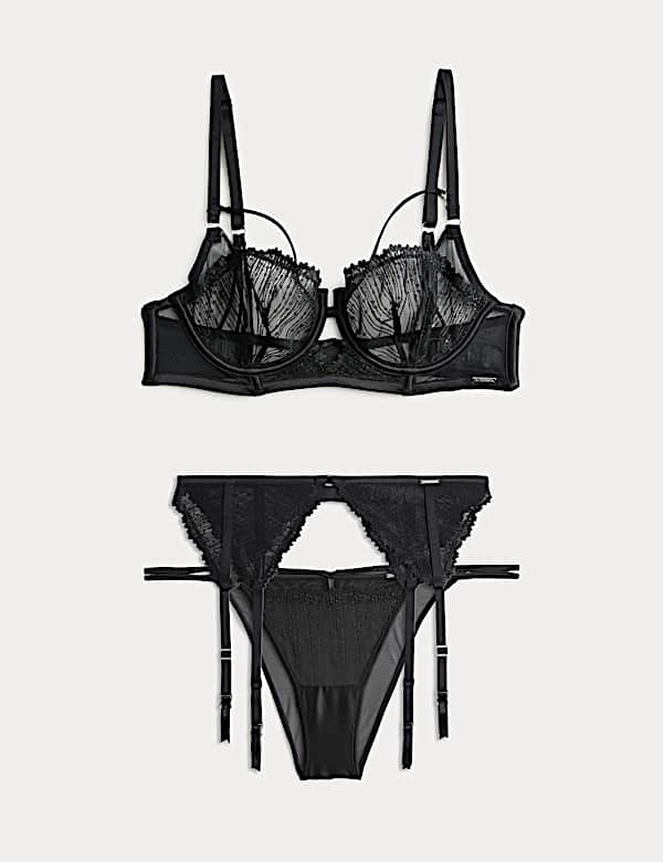 Florence Embroidery Suspender Set - US