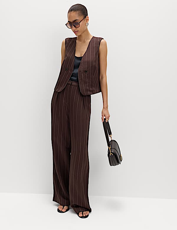 Pinstripe Waistcoat & Trousers Set