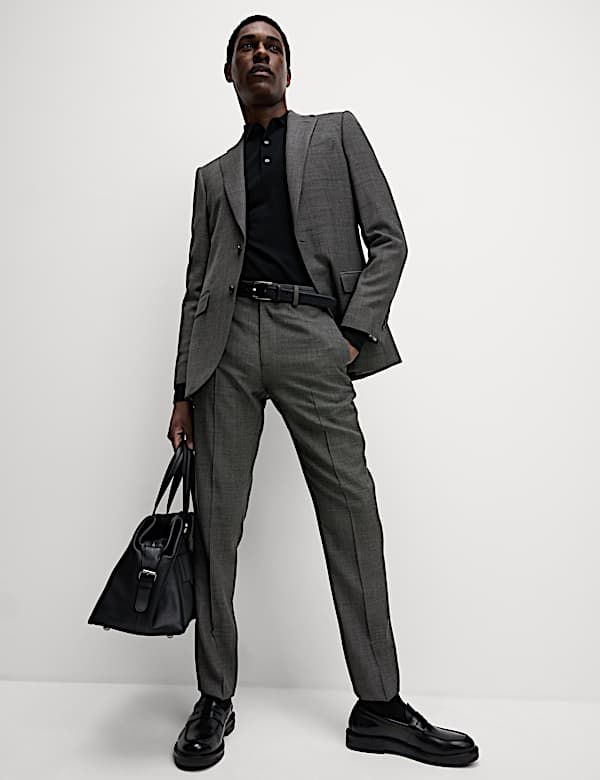 Slim Fit Pure Wool Suit  - CZ