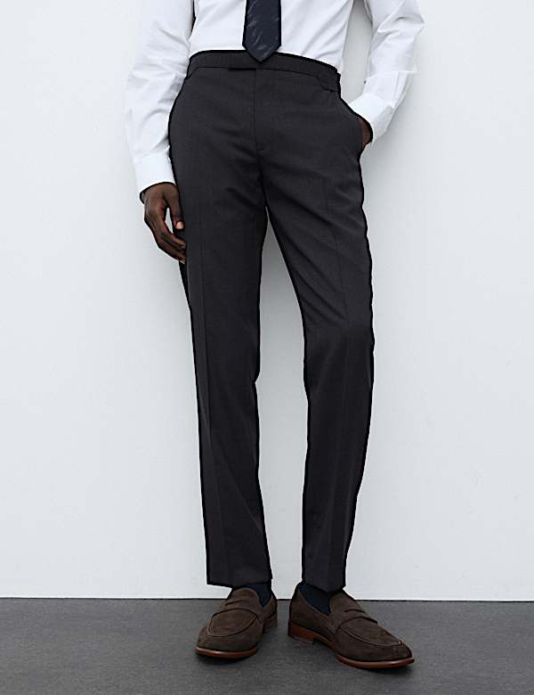 2 Piece Tailored Fit Wool Blend Suit - IL