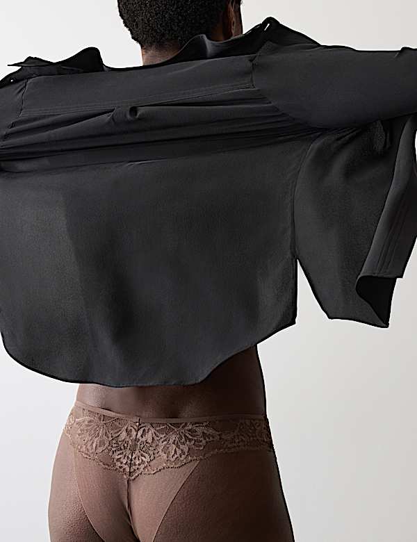 Savannah Lace Wired Plunge Bra Set A-E - BE