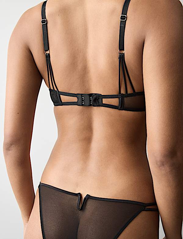 Florence Embroidery Longline Balcony Bra Set A-E - NL