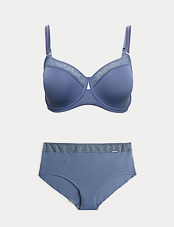 Boston Microfibre Wired Minimiser Bra Set C-G - US