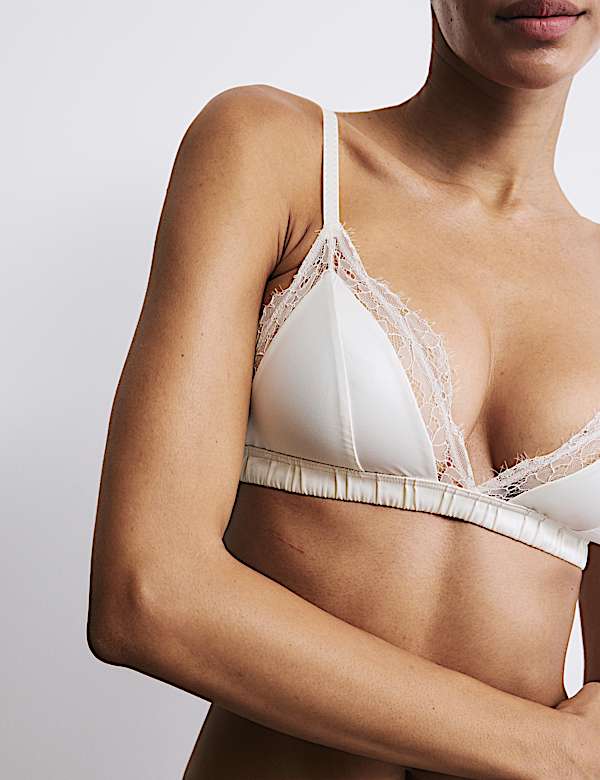 Forget Me Not Lace Non Wired Bralette Set A-E - CZ