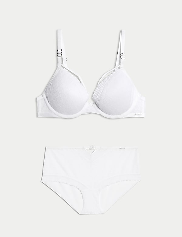 Vienna Lace Wired Plunge Bra Set A-E - JP