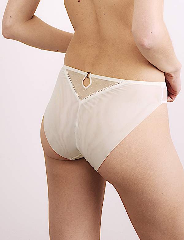 Trousseau Embroidery Wired Balcony Bra Set F+ - JE