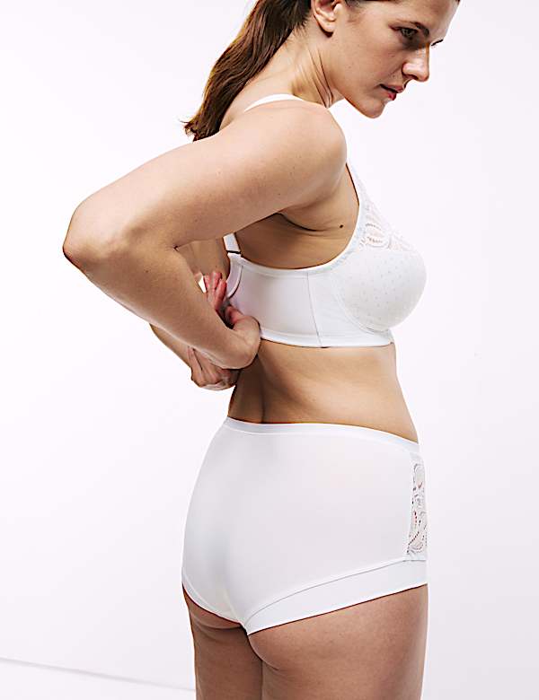 Amelia Lace Wired Full Cup Bra Set F+ - PL