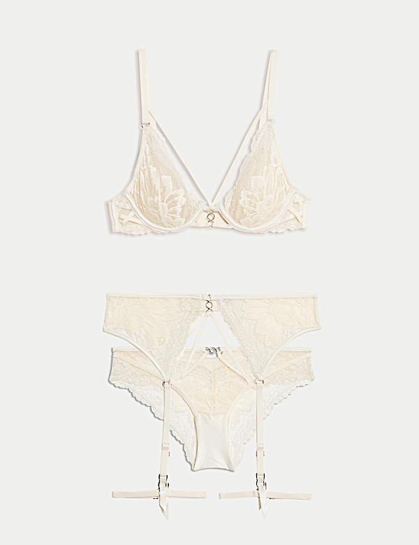 Lindy Lace Suspender Set - AL