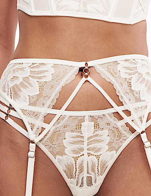 Lindy Lace Suspender Set - AL