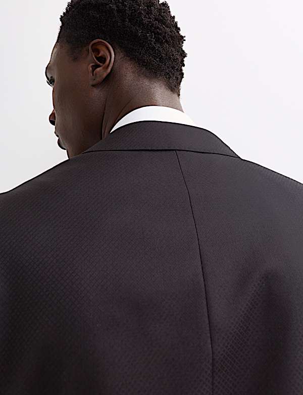 Tailored Fit Pure Wool Tuxedo Suit - ES