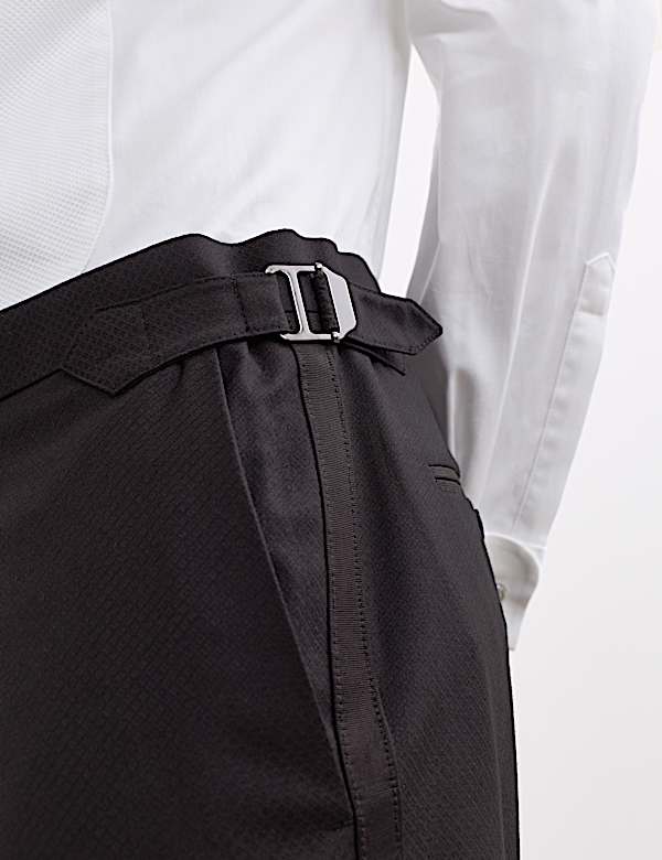 Tailored Fit Pure Wool Tuxedo Suit - ES