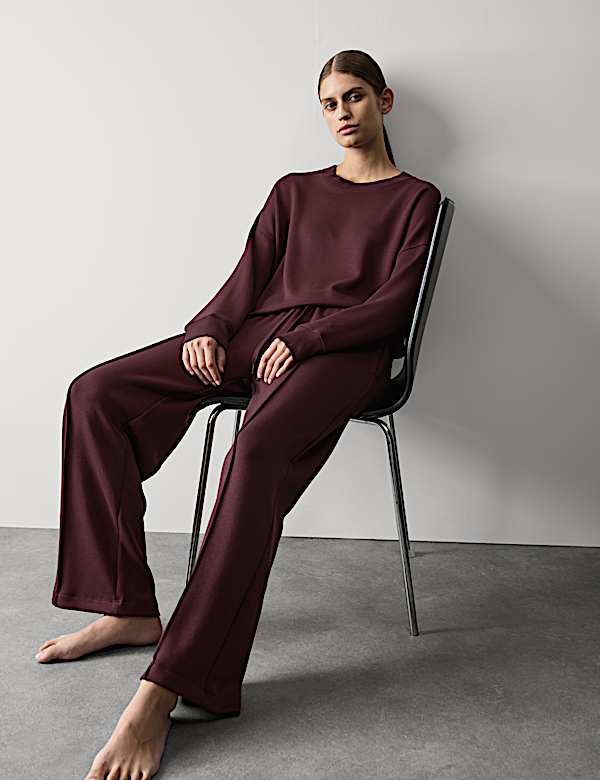 Scuba Jersey Lounge Sweatshirt Set - CZ