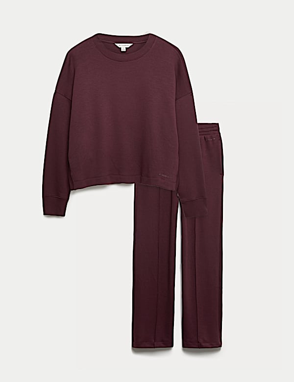 Scuba Jersey Lounge Sweatshirt Set - CZ