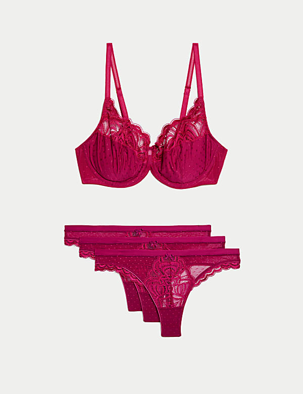 Soutien-gorge Amelia sans armature orné de dentelle, bonnets emboîtants A à E - LU