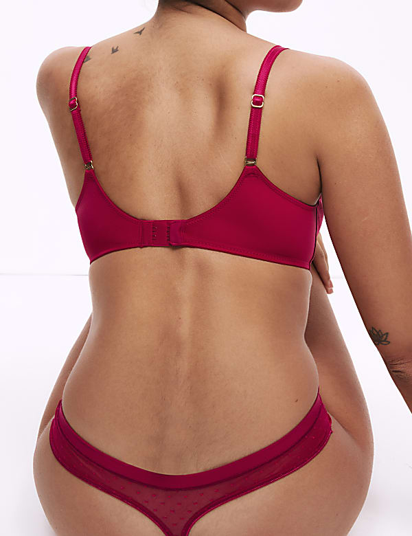 Soutien-gorge Amelia sans armature orné de dentelle, bonnets emboîtants A à E - LU