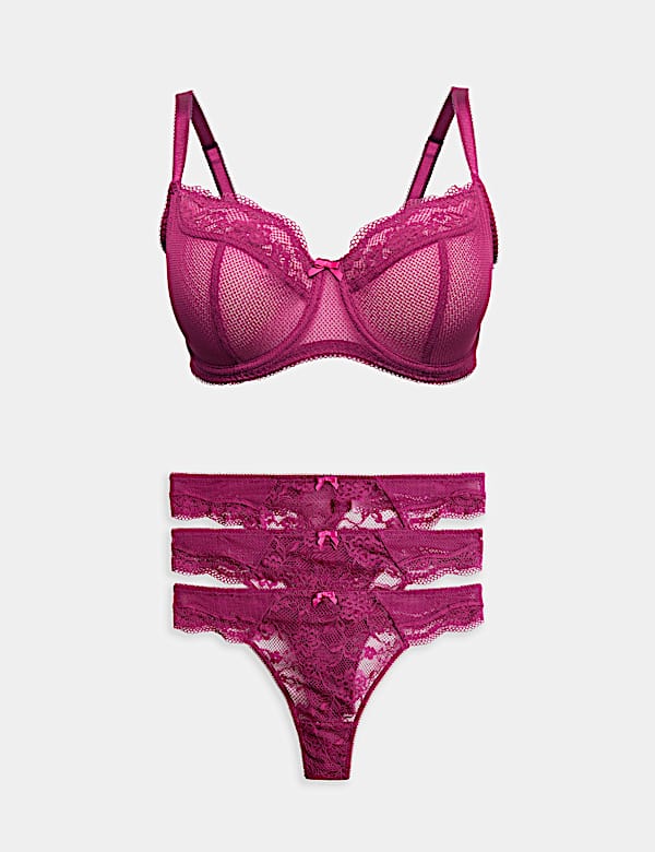 Soutien-gorge &agrave; balconnet Jasmine &agrave; armatures et dentelle, bonnets F &agrave; H - CA