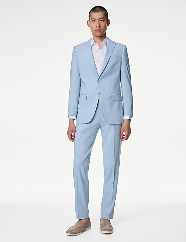 Tailored Fit Italian Linen Miracle™ Suit  - AT