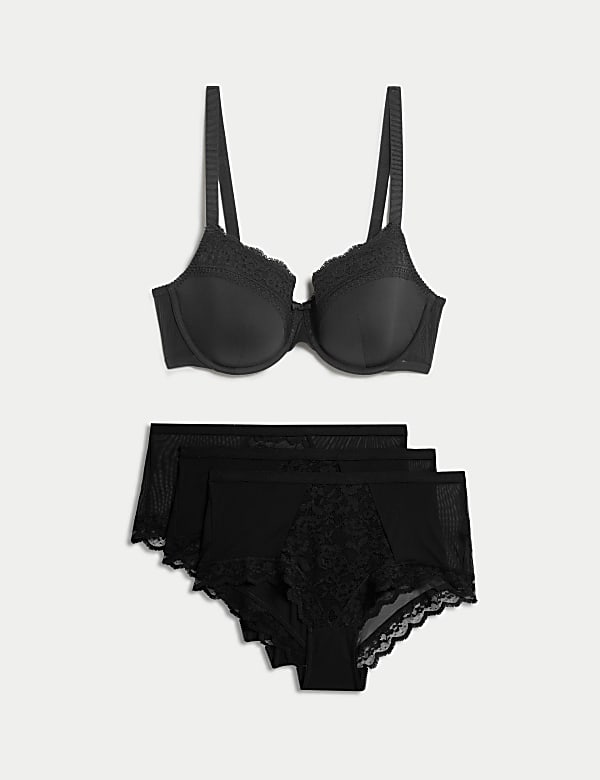 Soutien-gorge ampliforme &agrave; bordures en dentelle, bonnets embo&icirc;tants A&nbsp;&agrave;&nbsp;F - CH