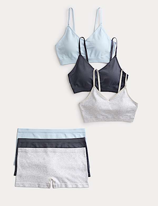 3pk Seamless Non Wired Bralettes Set - MX