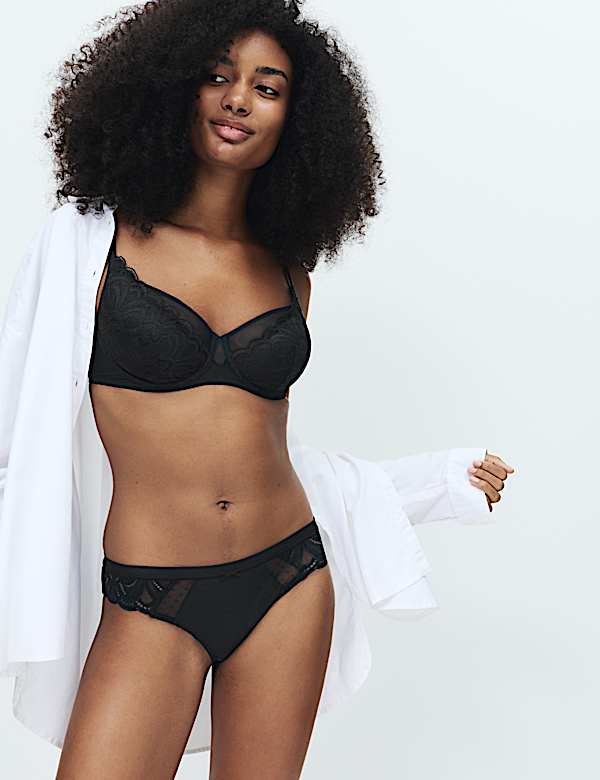 Σετ σουτιέν Full Cup Amelia Natural Lift™ A-Ε με δαντέλα - GR