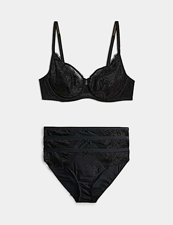 Σετ σουτιέν Full Cup Amelia Natural Lift™ A-Ε με δαντέλα - GR