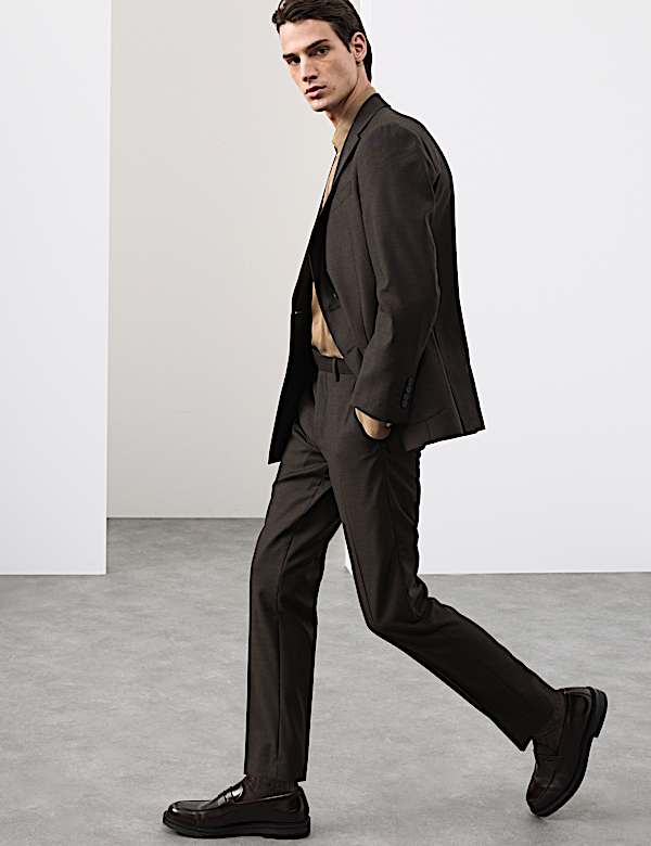 Tailored Fit Wool Rich Suit - DK