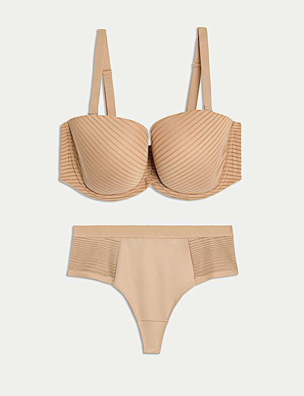 Set Bra Tanpa Tali Berkawat Body Define™ Cup F+ - ID