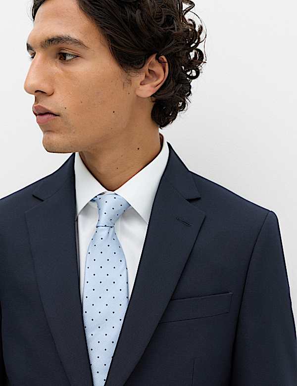2 Piece Tailored Fit Textured Suit - NL