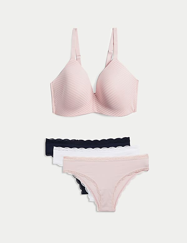 Shape Define&trade; Non Wired Full Cup T-Shirt Bra Set A-E - US