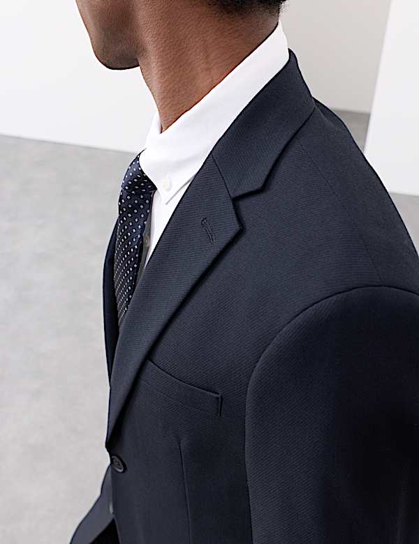 Tailored Fit Wool Blend Performance Suit - FI