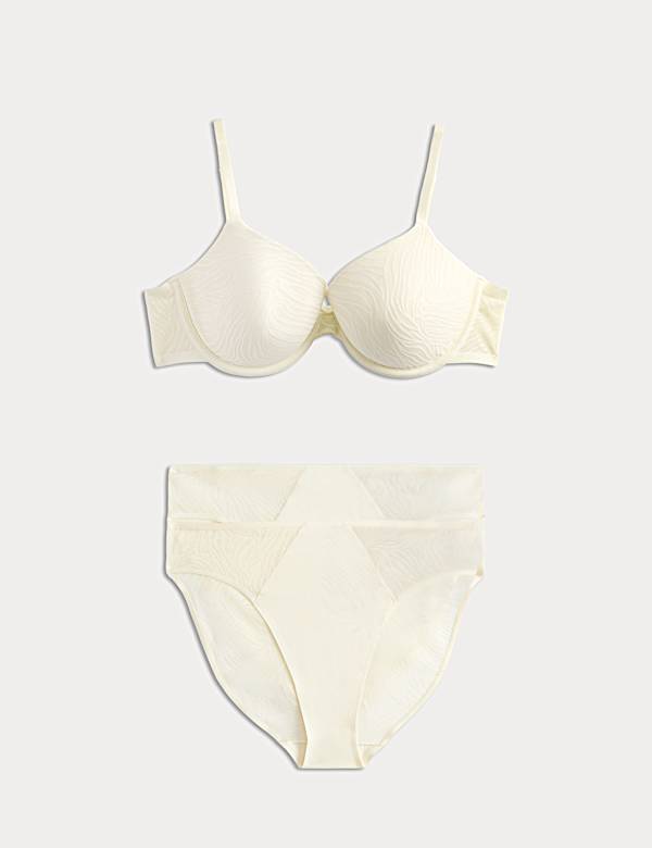 Body Lace Wired Demi Cup Bra Set A-E - SI