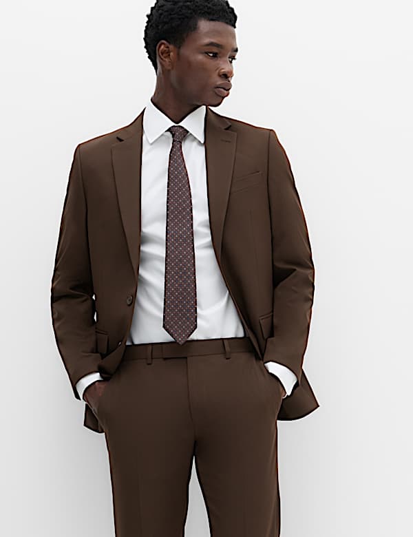 2 Piece Tailored Fit Textured Suit