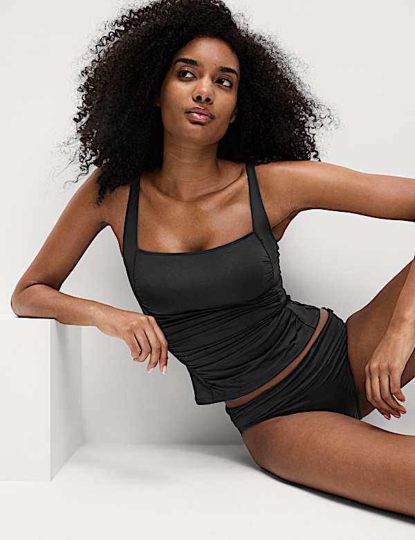360 Tummy Control Square Neck Tankini Set - LV