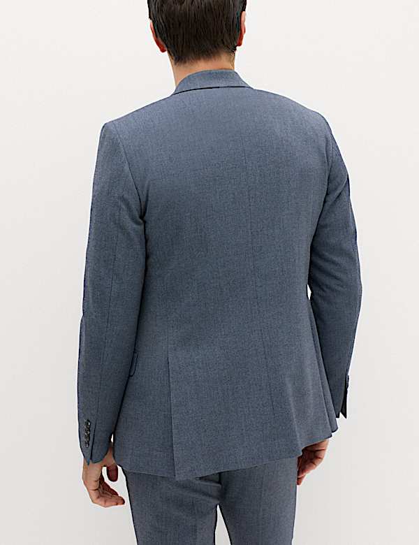 2 Piece Slim Fit Twill Double Breasted Suit - FR