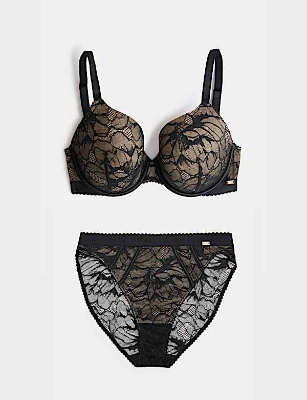 LaceWear Wired Plunge Bra Set F-H - AU